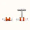 爱马仕/Hermes Tube H袖扣 H077267FP37