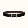 爱马仕/Hermes H d'Ancre皮带扣&双面皮腰带38毫米 H077938CK05-H077971CAAB090