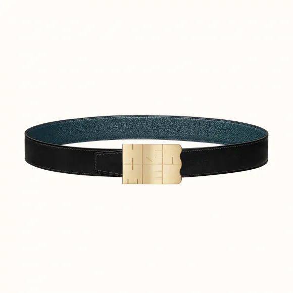 爱马仕/Hermes Typo皮带扣&双面皮腰带32毫米 H081751CUZ3-H073967CAAD100