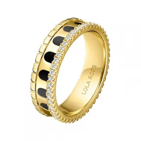 罗拉玫瑰/Lolarose 拱门系列黑玛瑙戒指-J-15.6 MM LR70504