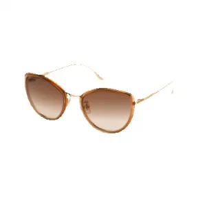 浪琴/Longines 复古系列 猫眼形 Zeiss渐变棕色Flash Bronze青铜镜片 太阳眼镜 LG0010H5645G