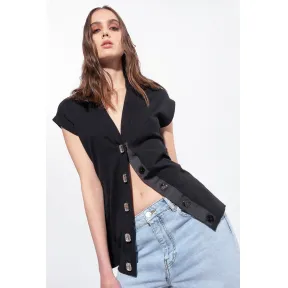 品高/Pinko 珠宝纽扣针织马甲 100680A0OBZ99