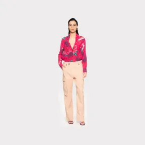 品高/Pinko 斜向绑带工装裤 100781A0I5O37