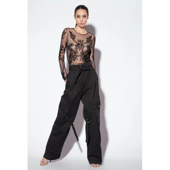 品高/Pinko 街头风格工装裤 101941A174Z99