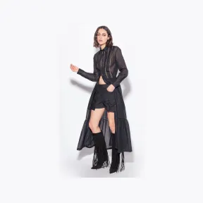 品高/Pinko 平纹细布长款衬衫裙 102282A1BUZ99
