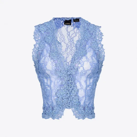 品高/Pinko Valencienne 蕾丝马甲 102825A1J3F12