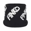 品高/Pinko 黑色 白色 PIAZZISTA斜纹徽标提花围巾 1A203QY5RTZZ2