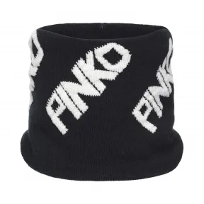 品高/Pinko 黑色 白色 PIAZZISTA斜纹徽标提花围巾 1A203QY5RTZZ2