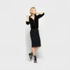 品高/Pinko LIMOUSINE BLACK SKIROS TECHNO平纹针织短裙 1C105NY47NZ99