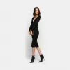 品高/Pinko LIMOUSINE BLACK 准拉伸粘胶连衣裙 1G1476Y5N2Z99
