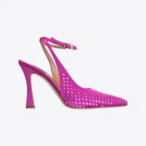 品蔻/Pinko 水钻装饰后系带高跟鞋 1H2138A074O28