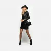 品高/Pinko LIMOUSINE BLACK ETTA PLUS无条纹牛仔裙 1J10AWY5PQZ99