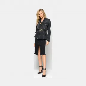 品高/Pinko LIMOUSINE BLACK NEGRONI MIDI裙子 1N12KFY646Z99