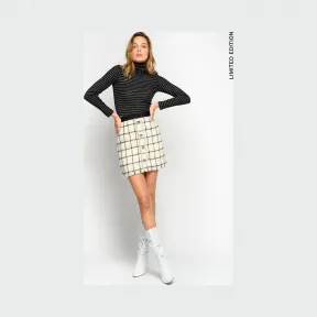品高/Pinko 白色 米色 黑色 CAIPIRINHA裙子 1N12N28099ZCC