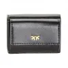品高/Pinko LIMOUSINE BLACK 钱德勒M真丝小牛皮小牛皮钱包 1P21ELY5FFZ99