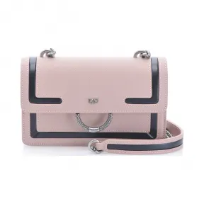 品高/Pinko 浅粉色 无烟石 MINI LOVE NEW 1鱼子酱皮革+人造皮革链条+肩带单肩包 1P21GEY5F4KH3
