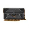 品高/Pinko LIMOUSINE BLACK 链式羊皮纳帕皮钱包 1P21GVY5V1Z99