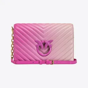 品蔻/Pinko Classic Love Bag Click Shaded 人字斜纹手袋 1P22Y4A06RP01B