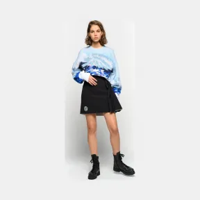 品高/Pinko 黑色 白色 ROLEN BOND绉纱半身裙 1Q10086255ZZ2