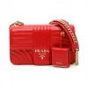 普拉达/Prada 女士 红色 牛皮 斜挎包 1BD108-2D91-F027W