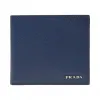 普拉达/Prada  蓝色 皮革 钱包 2MO513-QME-F0CV5