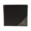 普拉达/Prada  灰色/黑色 牛皮 钱包 2MO513-QME-F0R8F