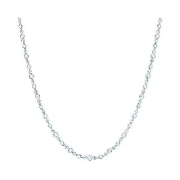 Tiffany Cobblestone 系列铂金镶钻钻石项链  27998488