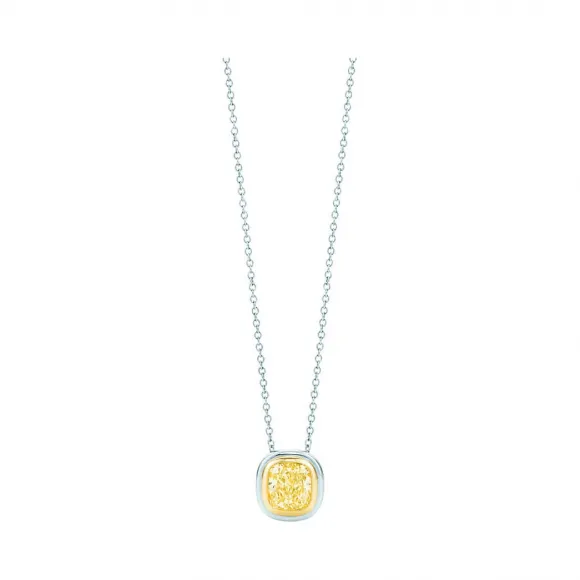Tiffany Bezet™ 铂金及 18K 金镶黄钻吊坠  29157723