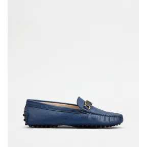 托德斯/Tod's Woman BLUE Tod's Gommino Driving Shoes in Leather XXW00G0EX10MBW41MU624