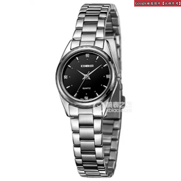 依波/Ebohr 团购定制系列 24.50毫米 不锈钢；钨钢表圈 蓝宝石水晶玻璃 女表 00792349