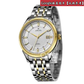 依波/Ebohr 精艺系列系列 42毫米 不锈钢，镀黄金色前圈 合成蓝宝石玻璃表镜 男表 10490211