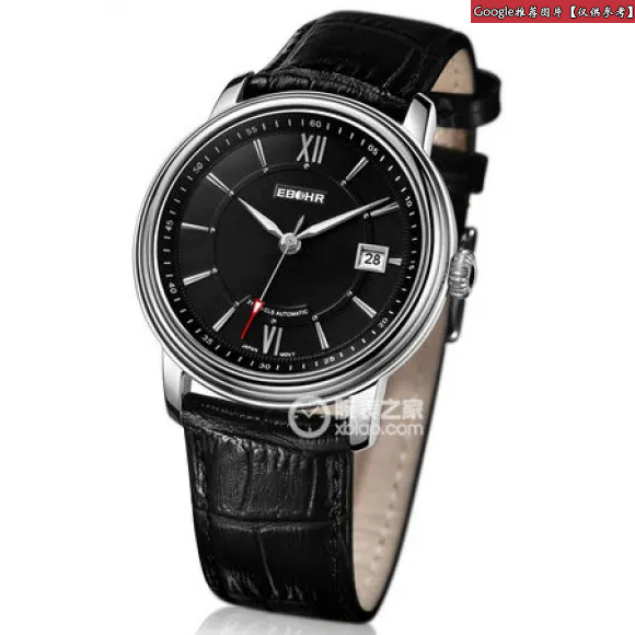 依波/Ebohr 光环系列 42毫米 不锈钢 耐磨强化矿物表镜 男表 10520437