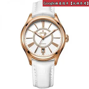 依波/Ebohr 夏洛克系列系列  拉砂全钢色 合成蓝宝石手表玻璃 女表 50190546