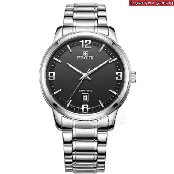 依波/Ebohr 精艺系列系列  不锈钢 合成蓝宝石手表玻璃 男表 50280117