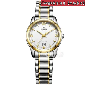 依波/Ebohr 精艺系列系列  不锈钢，镀金色表圈 蓝宝石水晶玻璃 女表 50280223