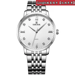 依波/Ebohr 精艺系列系列 41毫米 不锈钢 高强度石英表镜 男表 50290116