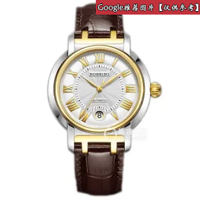 罗西尼/Rossini 雅尊商务系列 41毫米 不锈钢，镀金色表圈 自动机械 男表 5565T01D