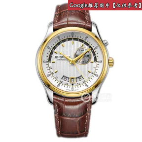 罗西尼/Rossini 雅尊商务系列  间金色不锈钢表壳 石英 男表 5593T01C