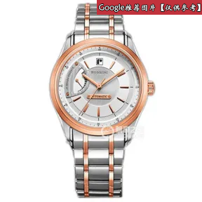 罗西尼/Rossini 雅尊商务系列 41.5毫米 玫瑰金色光砂不锈钢  男表 5615T01A