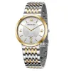 罗西尼/Rossini 雅尊商务系列 35.5毫米 间金色不锈钢 石英 女表 6387T01B