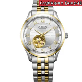 罗西尼/Rossini 雅尊商务系列  不锈钢，18K黄金表圈  男表 6519T01A