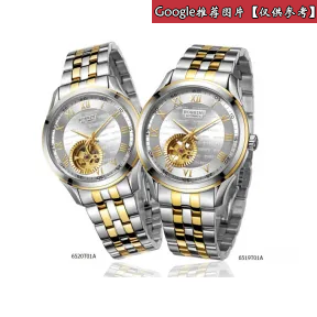 罗西尼/Rossini 雅尊商务系列  不锈钢，18K黄金表圈  女表 6520T01A