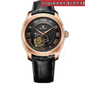 罗西尼/Rossini 雅尊商务系列 41毫米 玫瑰金色光砂不锈钢 自动机械 男表 6617G04B