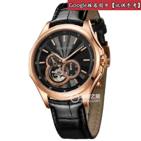 罗西尼/Rossini 雅尊商务系列  玫瑰金色不锈钢  男表 6713G04D