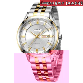 罗西尼/Rossini 雅尊商务系列  不锈钢，18K黄金表圈  男表 7519T01A