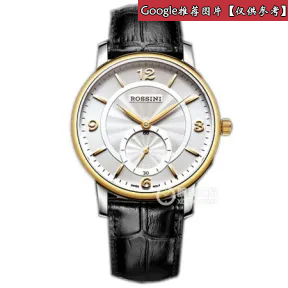 罗西尼/Rossini 雅尊商务系列  不锈钢，18k黄金表圈  女表 7520T06B