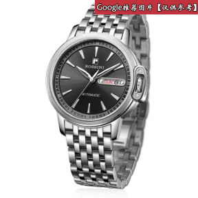 罗西尼/Rossini 雅尊商务系列 42毫米 原色全光不锈钢 自动机械 男表 7633W04C