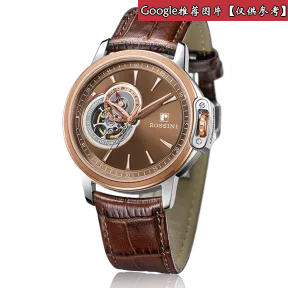 罗西尼/Rossini 雅尊商务系列 42毫米 原色全光不锈钢，镀玫瑰金色  男表 8633T07E