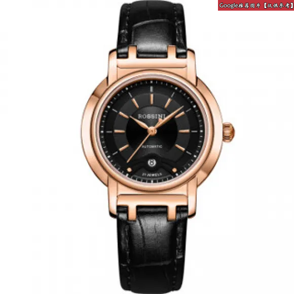 罗西尼/Rossini 雅尊商务系列 32毫米 玫瑰金色不锈钢  女表 9566G04C