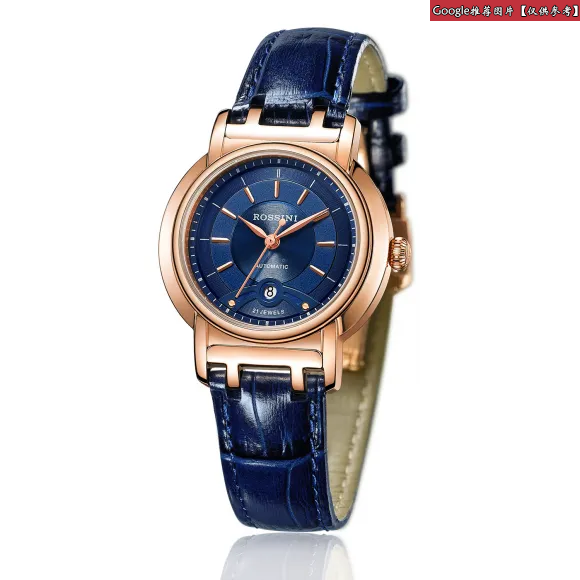 罗西尼/Rossini 雅尊商务系列 32毫米 玫瑰金色不锈钢  女表 9566G05B